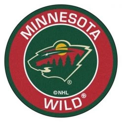 Fanmats Minnesota Wild Roundel Mat, 27" dia.