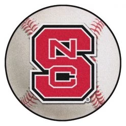 Fanmats NC State Baseball Mat, 27" dia.