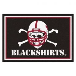 Fanmats Nebraska-Blackshirts, 5 ft.x8 ft. Rug