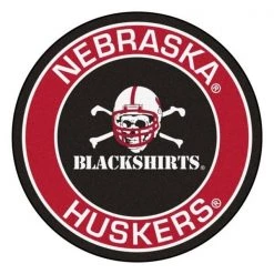 Fanmats Nebraska-Blackshirts Roundel Mat
