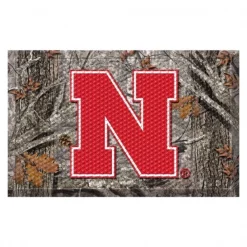 Fanmats Nebraska Scraper Mat, 19"x30", Camo