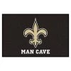 Fanmats New Orleans Saints Man Cave Rug -Rugs&Mats Official Shop Grainger G5752028