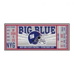 Fanmats New York Giants Ticket Runner, 30"x72"
