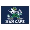 Fanmats Notre Dame Man Cave Rug, Fighting Irish -Rugs&Mats Official Shop Grainger G5756009