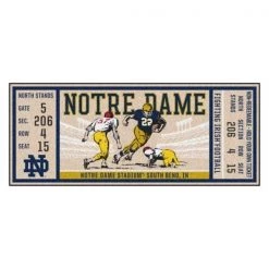 Fanmats Notre Dame Ticket Runner, 30"x72"