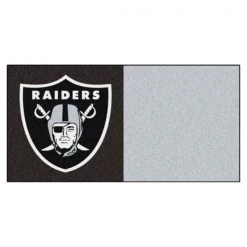 Fanmats Oakland Raiders, 18"x18" Carpet Tile, PK20