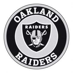 Fanmats Oakland Raiders Roundel Mat, 27" dia.