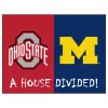 Fanmats Ohio State-Michigan House Divided Rug -Rugs&Mats Official Shop Grainger G5757232
