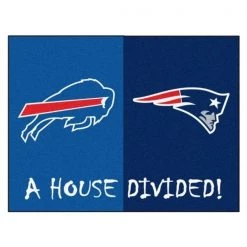 Fanmats Patriots-Bills House Divided Rug