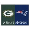 Fanmats Packers-Patriots House Divided Rug