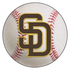 Fanmats Padres Brown/Yellow Baseball Mat