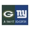 Fanmats Packers-Giants House Divided Rug -Rugs&Mats Official Shop Grainger G5759560