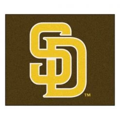 Fanmats Padres Brown/Yellow Tailgater Rug