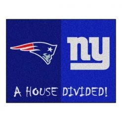 Fanmats Patriots-Giants House Divided Rug