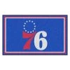 Fanmats Philadelphia 76ers, 4 ft.x6 ft. Rug -Rugs&Mats Official Shop Grainger G5760041