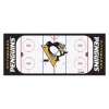 Fanmats Pittsburgh Penguins Rink Runner, 30"x72" -Rugs&Mats Official Shop Grainger G5761557
