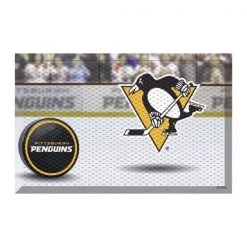 Fanmats Pittsburgh Penguins Scraper Mat, Puck