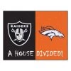 Fanmats Raiders-Broncos House Divided Rug -Rugs&Mats Official Shop Grainger G5762832