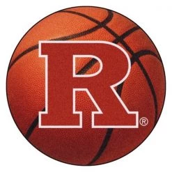 Fanmats Rutgers Basketball Mat, 27" dia.