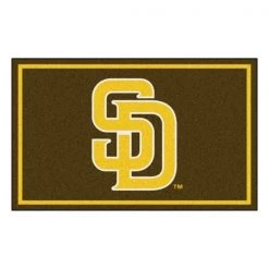 Fanmats San Diego Padres, Brn/Yl, 4 ft.x6 ft. Rug