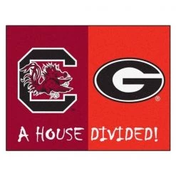 Fanmats South Carolina-Georgia House Divided Rug