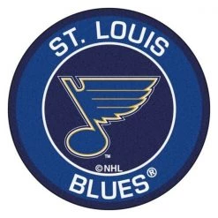 Fanmats St Louis Blues Roundel Mat, 27" dia.