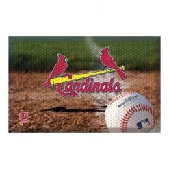 Fanmats St Louis Cardinals Scraper Mat, Ball