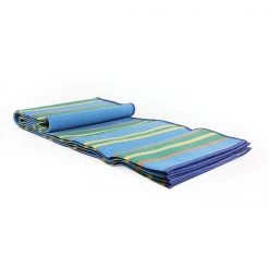 Camco HANDY MAT W/STRAP, BLUE/GREEN STRIPES, 60INX78IN, BILINGUAL -Rugs&Mats Official Shop Meyer20Distributing20Inc 42805xx4xxZxx9f7494