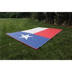 Camco OUTDOOR MAT, 9FT X 12FT, TEXAS FLAG, W/UV (ENG/FR)