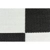 Camco OUTDOOR MAT, 6FT X 9FT, BLACK/WHITE CHECKERED