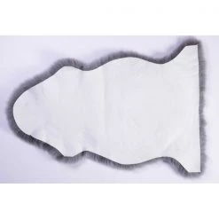 Deerlux Genuine Australian Lamb Fur Sheepskin Rug Natural Single Pelt, Grey -Rugs&Mats Official Shop Quickway20Imports20Inc 615244xx6005cd