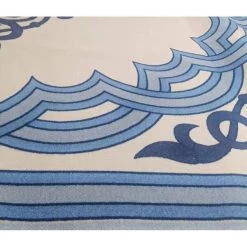 Deerlux Transitional Living Room Area Rug with Nonslip Backing, Blue Medallion Pattern, 9 x12 ft Extra Large -Rugs&Mats Official Shop Quickway20Imports20Inc 653271xxe6578d