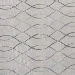 Deerlux Modern Living Room Area Rug with Nonslip Backing, Geometric Gray Wavies Pattern, 8 x 10 ft -Rugs&Mats Official Shop Quickway20Imports20Inc 653602xx2a9db6