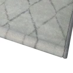 Deerlux Modern Living Room Area Rug with Nonslip Backing, Geometric Gray Wavies Pattern, 8 x 10 ft -Rugs&Mats Official Shop Quickway20Imports20Inc 653605xxbda18d