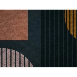 Deerlux Modern Living Room Area Rug with Nonslip Backing, Abstract Geo Pattern, 5 x 7 Ft Medium -Rugs&Mats Official Shop Quickway20Imports20Inc 675628xx051a37