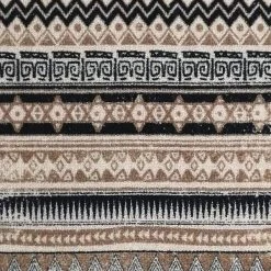Deerlux Bohemian Living Room Area Rug with Nonslip Backing, Beige Boho Pattern, 4 x 6 Ft Small -Rugs&Mats Official Shop Quickway20Imports20Inc 675673xx14375f