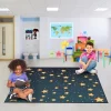 Deerlux 6 ft. Social Distancing Colorful Kids Classroom Seating Area Rug, Starry Sky Design, 8 x 8 ft Large -Rugs&Mats Official Shop Quickway20Imports20Inc 698663xx13eb26
