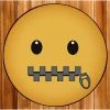 Deerlux Emoji Style Round Funny Smiley Face Kids Area Rug, Lip Sealed Emoji Rug, 24 x 24 -Rugs&Mats Official Shop Quickway20Imports20Inc 699137xx3d7f02