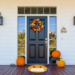 Deerlux Emoji Style Round Funny Smiley Face Kids Area Rug, Mask Emoji Rug, 24 x24 -Rugs&Mats Official Shop Quickway20Imports20Inc 699156xxa1f3f5