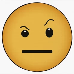 Deerlux Emoji Style Round Funny Smiley Face Kids Area Rug, Raised Eyebrow Emoji Rug, 36 x 36 -Rugs&Mats Official Shop Quickway20Imports20Inc 699164xxf2739c