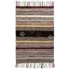 Deerlux Handwoven Boho Multi Striped Wool Flatweave Kilim Area Rug, 2' x 3' -Rugs&Mats Official Shop Quickway20Imports20Inc 707758xx186698