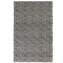 Deerlux Handwoven Black and White Geometric Wool Flatweave Kilim Area Rug, 2' x 3' -Rugs&Mats Official Shop Quickway20Imports20Inc 707825xx1e59f0