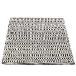 Deerlux Handwoven Black and White Geometric Wool Flatweave Kilim Area Rug, 2' x 3' -Rugs&Mats Official Shop Quickway20Imports20Inc 707826xx6e287d