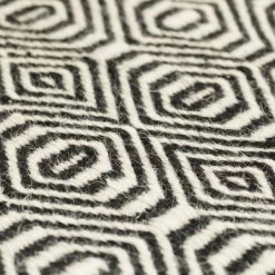 Deerlux Handwoven Black and White Geometric Wool Flatweave Kilim Area Rug, 2' x 3' -Rugs&Mats Official Shop Quickway20Imports20Inc 707828xx4b606e