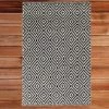 Deerlux Handwoven Black and White Diamond Wool Flatweave Kilim Rug, 2' x 3' -Rugs&Mats Official Shop Quickway20Imports20Inc 707837xxd620fb