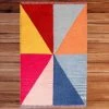 Deerlux Handwoven Multicolored Geometric Wool Flatweave Kilim Rug, 2' x 3' -Rugs&Mats Official Shop Quickway20Imports20Inc 708398xx849ca1