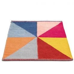 Deerlux Handwoven Multicolored Geometric Wool Flatweave Kilim Rug, 2' x 3' -Rugs&Mats Official Shop Quickway20Imports20Inc 708401xx44c06a
