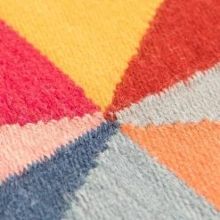 Deerlux Handwoven Multicolored Geometric Wool Flatweave Kilim Rug, 2' x 3' -Rugs&Mats Official Shop Quickway20Imports20Inc 708402xx04a729