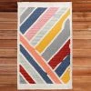 Deerlux Handwoven Multicolored Abstract Stripes Wool Flatweave Kilim Rug, 2' x 3' -Rugs&Mats Official Shop Quickway20Imports20Inc 708405xxa061b1