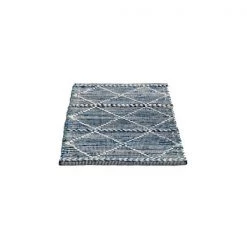 Deerlux Handknotted Denim Textured Cotton Polyester Flatweave Kilim Rug, 2' x 3' -Rugs&Mats Official Shop Quickway20Imports20Inc 708638xxa82c61